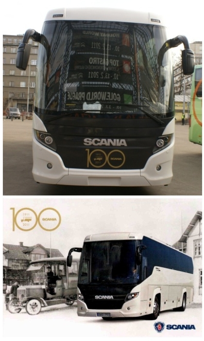 Autokary na Holiday World 2011: Scania Touring v jubilejním designu