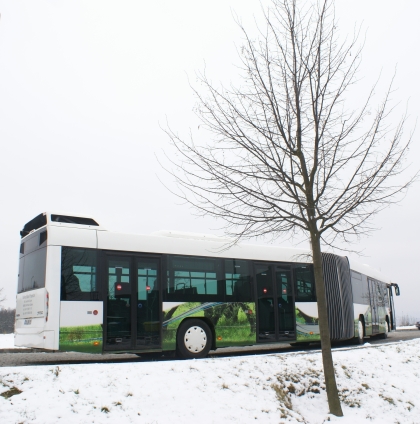 Prezentační kloubový městský autobus Volvo 7700 v České republice