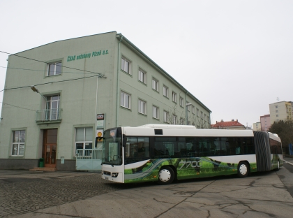 Prezentační kloubový městský autobus Volvo 7700 v České republice