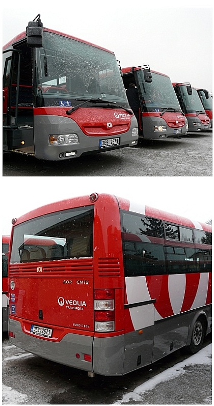 Pět nových částečně nízkopodlažních autobusů značky SOR CN 12 bylo
