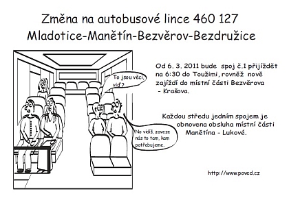 Novinka POVED: Autobus na zavolání bude sloužit cestujícím na Zbirožsku od 6.3.
