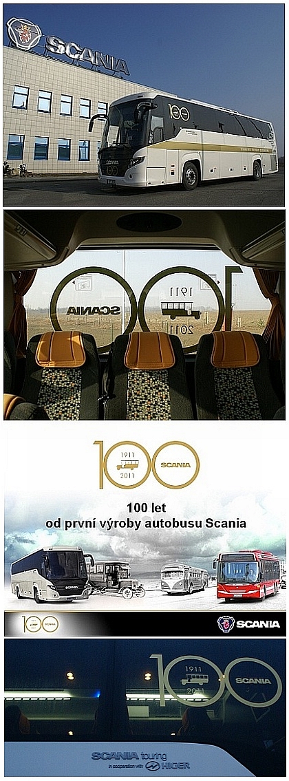 V roce 2011 slaví autobusy Scania  100 let