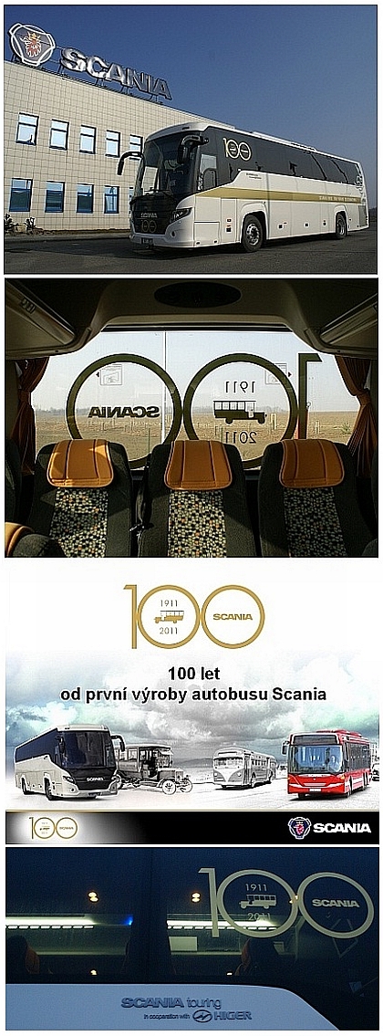 V roce 2011 slaví autobusy Scania 100 let