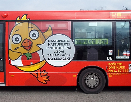 Produkce  polepu autobusů ''Pomozte dětem'' se ujal Mobilboard