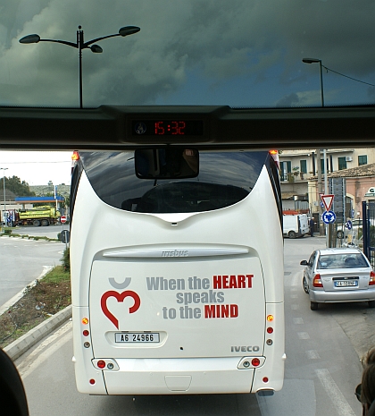 BUSportál v Syrakusách: Představení autokaru MAGELYS PRO 'cestujícím'