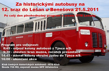 Za historickými autobusy na 12. sraz do Lešan 21.5.2011