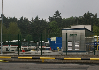 Na návštěvě v ČSAD MHD Kladno. Záběry nové plničky a CNG autobusů 