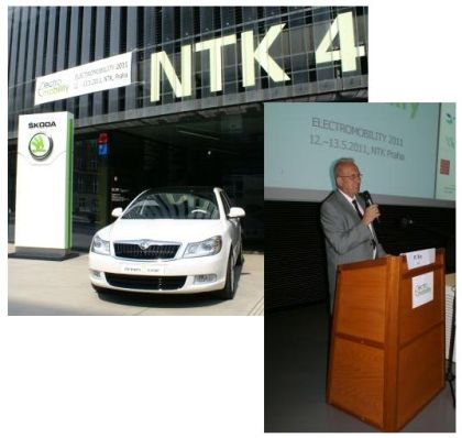 Vozidla na kongresu Electromobility: Česká premiéra elektrické Octavie,