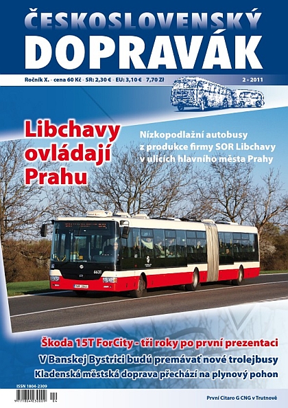 Vyšlo 2.  číslo časopisu ČESKOSLOVENSKÝ DOPRAVÁK 2011