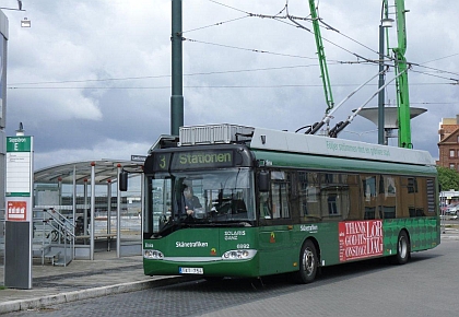 Nejnovější trolejbus v Landskroně pojmenovali Else-Len