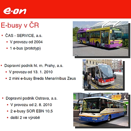 E.ON vidí cestu k elektromobilitě i v elektrobusech. Testy elektrobusu SOR v ČR
