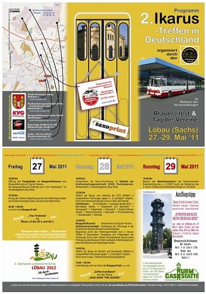 2. setkání autobusů Ikarus proběhlo 27. - 29.5.2011 v německém Löbau