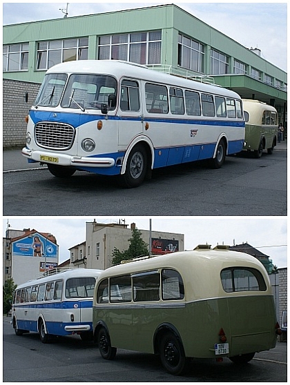 Nově rekonstruovaný vlečný vůz Karosa D 4 ČSAD autobusy Plzeň