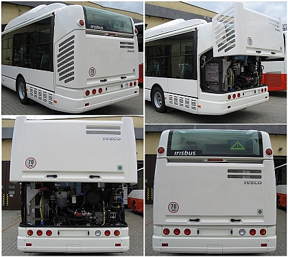 Irisbus Iveco mění zadní panel městského autobusu Citelis