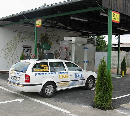 TVAJA CNG uvedla do zkušebního provozu CNG plnicí stanici v Nových Butovicích