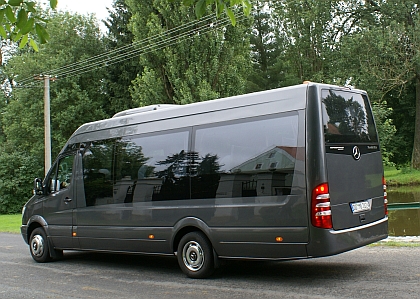 Testovací Mercedes-Benz Sprinter Travel 65 v detailech obrazem s podrobnostmi