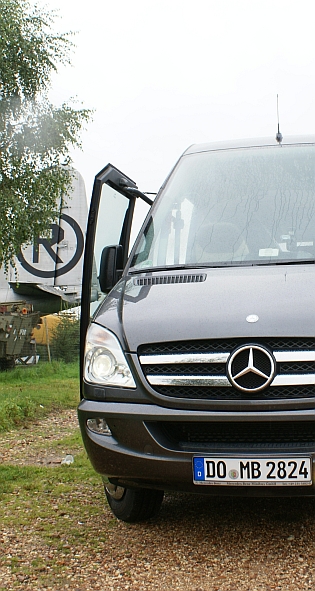 Testovací Mercedes-Benz Sprinter Travel 65 v detailech obrazem s podrobnostmi