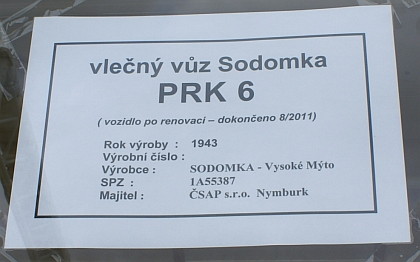 10. ročník veteránské přehlídky Zlatý Bažant II.: Premiéra vleku Sodomka PRK 6 