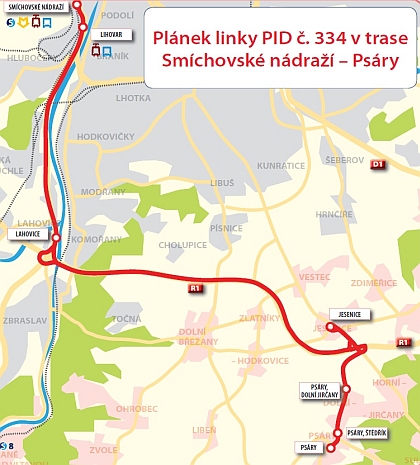 ROPID: Od 1.9.2011 vyjede expresní příměstská linka 334