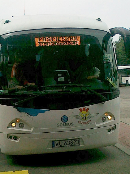 Pohlednice z autobusového nádraží v Bialsko Biale 