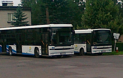 Pohlednice z autobusového nádraží v Bialsko Biale 