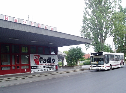 Autobusové nádraží Harkány v Maďarsku