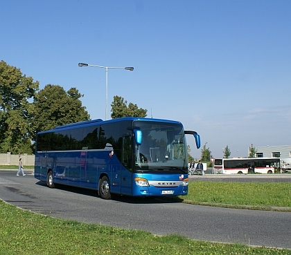 Testovací Setra S 416 GT-HD/2 ComfortClass  se  zastavila v Praze