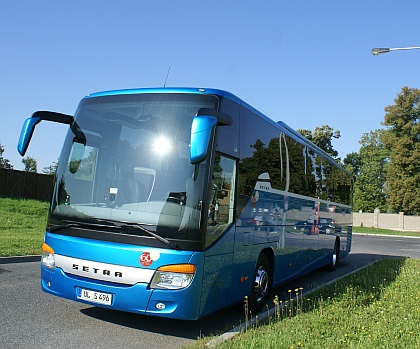 Testovací Setra S 416 GT-HD/2 ComfortClass  se  zastavila v Praze