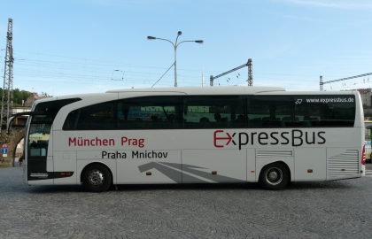 Objektivem spolupracovníka BUSportálu: Expressbus Praha - Mnichov na Florenci