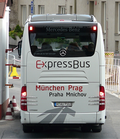Objektivem spolupracovníka BUSportálu: Expressbus Praha - Mnichov na Florenci