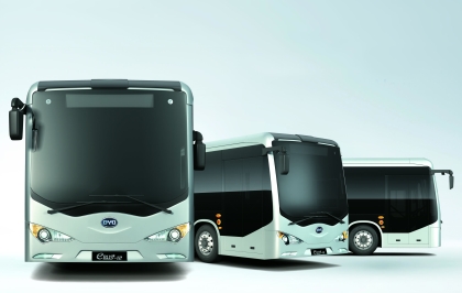 Čínský elektrobus BYD standardní délky 12 m bude představen na Busworldu