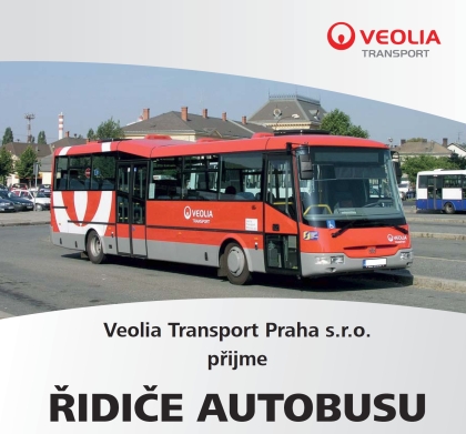 Veolia Transport Praha přijme ŘIDIČE AUTOBUSU