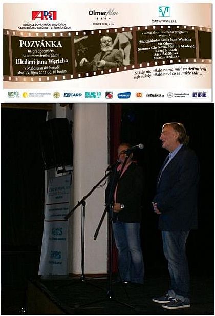 Z předpremiéry dokumentárního filmu Hledání Jana Wericha 13. 10. 2011