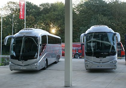 BUSWORLD 2011: Ranní a večerní exteriérové záběry 