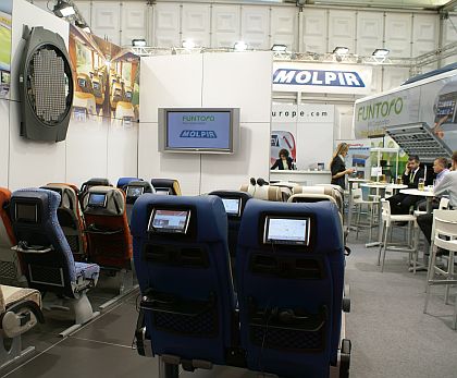 BUSWORLD 2011: MOLPIR představil multimediální systém ve třech autobusech: