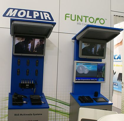 BUSWORLD 2011: MOLPIR představil multimediální systém ve třech autobusech: