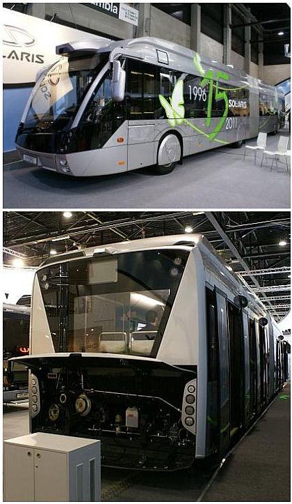 BUSWORLD 2011: Solaris představil vozidlo pro BRT/BHNS, elektrobus