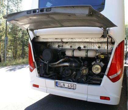 Scania Touring HD se na testovacím evropském turné při zastávce v Praze