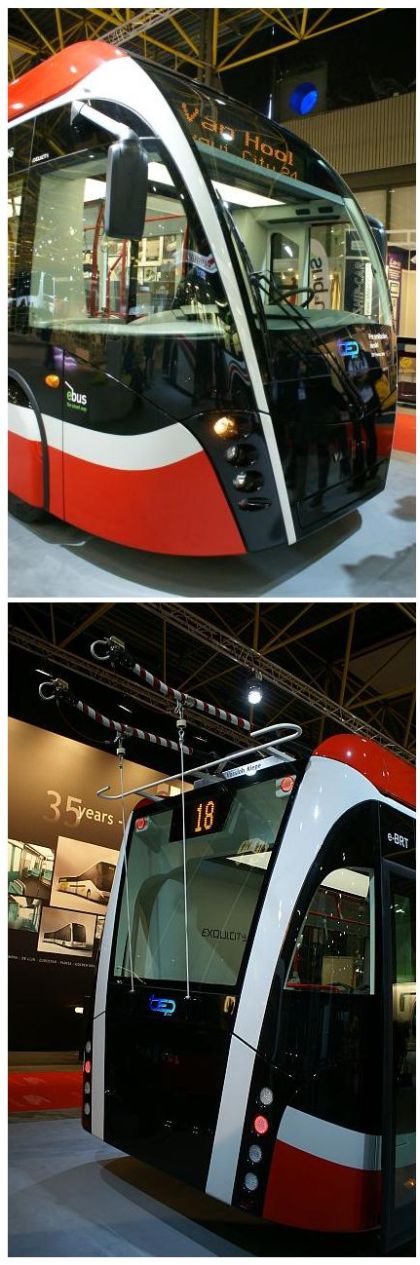 BUSWORLD 2011: Platforma Van Hool ExquiCity - opravdu krásný trolejbus