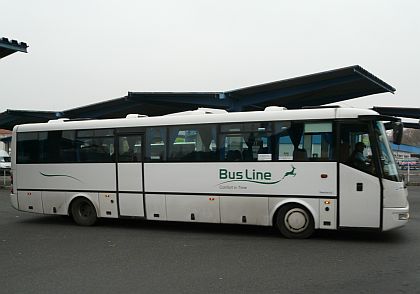 Pohlednice z autobusového nádraží v Lounech