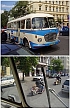 Autobus Škoda 706 RTO doprovodil motocykly Böhmerland 