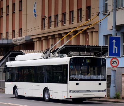 Pardubické trolejbusy 26 Tr a a 28 Tr v ulicích Plzně