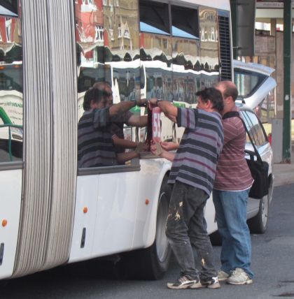 ČSAD autobusy Plzeň testuje  kloubový autobus SOR na CNG na lince 55