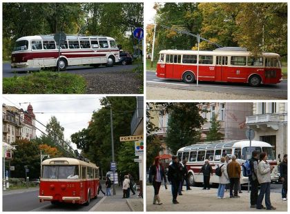 Záběry z provozu historických vozidel v Mariánských Lázních 29.9.2012