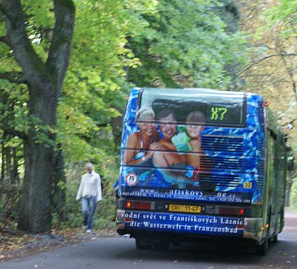 Záběry z provozu historických vozidel v Mariánských Lázních 29.9.2012