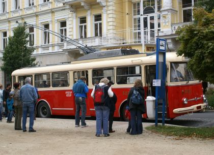 Záběry z provozu historických vozidel v Mariánských Lázních 29.9.2012