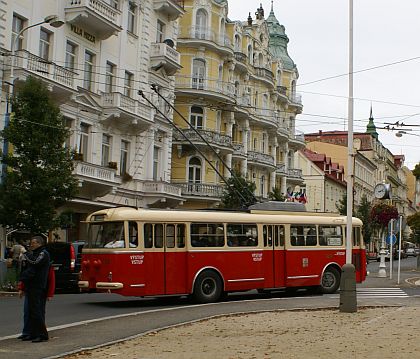 Záběry z provozu historických vozidel v Mariánských Lázních 29.9.2012