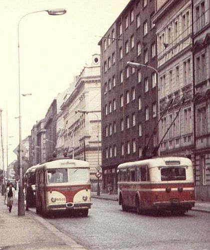 Vzpomínka na pražské trolejbusy. V noci z neděle 15. na pondělí 16. října 1972  