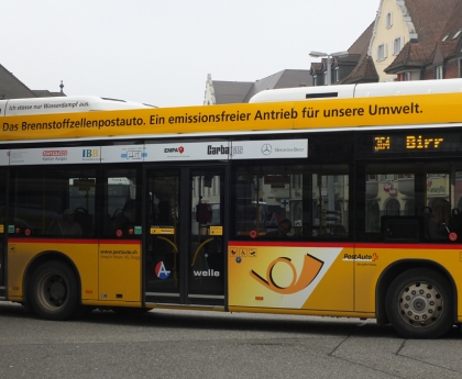 První autobusy na vodík ve Švýcarsku: Pět autobusů Mercedes-Benz