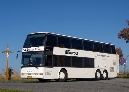 Z fotojízdy s patrovým autobusem MAN Caetano Porto Star po okolí Brna